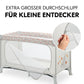 Kinderreisebett mit Transporttasche - Großer Schlupf zum Spielen - bis 15 kg
