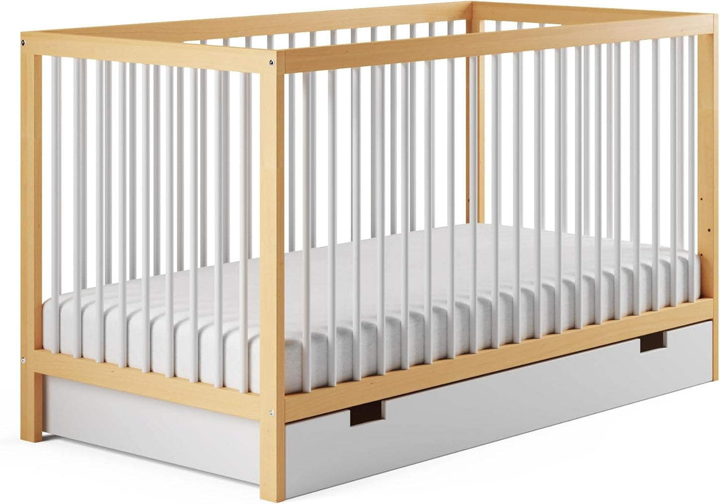 Kids Collective Baby Cot Bed 60x120 | 70x140 cm Height Adjustable