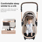 Shineey 3-in-1 Pushchair, Buggy, Foldable Pushchair Set, Combination Pushchair 3-in-1 with Large Comfortable Baby Carrycot Frame, Aluminium Alloy