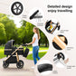3-in-1 Pram Set with Seat, Baby Bed is Foldable, Adjustable Reclining Position,up to 15 kg, 0-3 Years