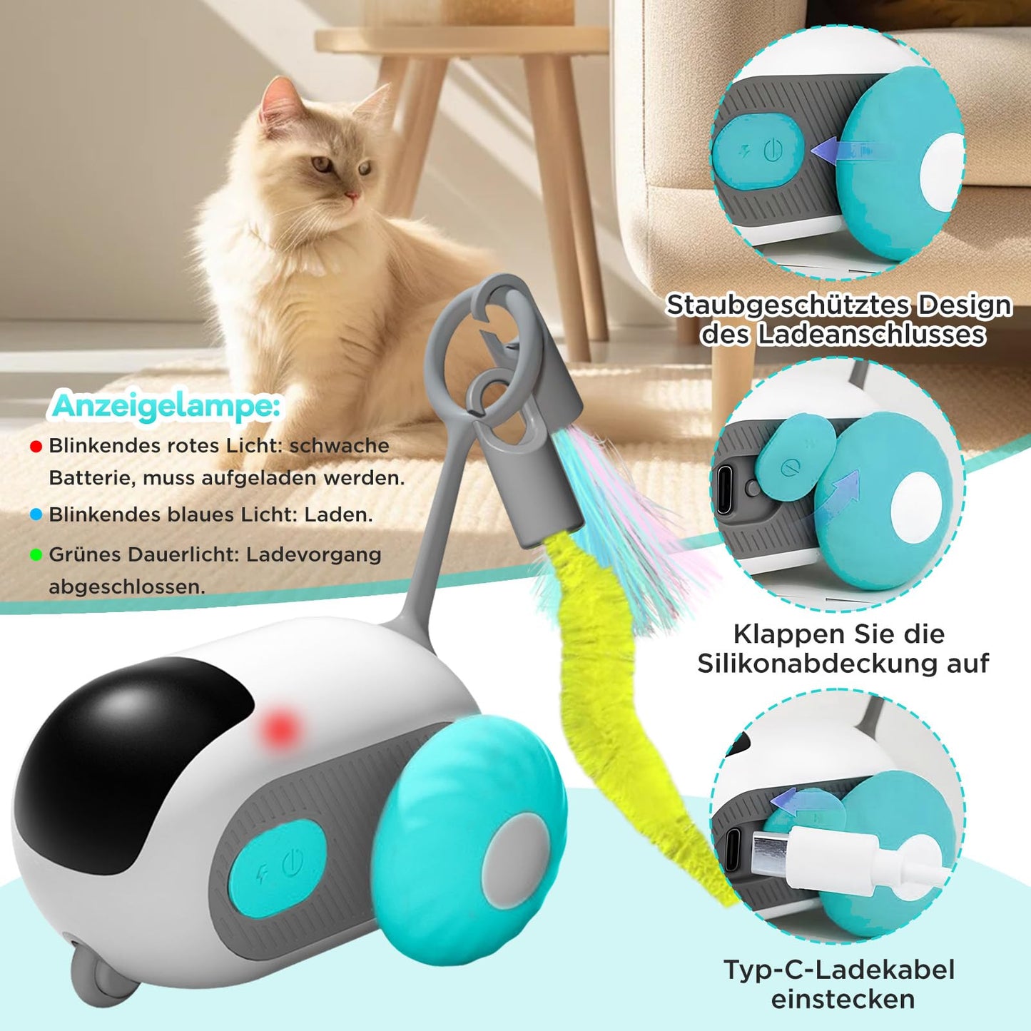 Cat Toy Intelligent Remote Controlled Electric Interactive