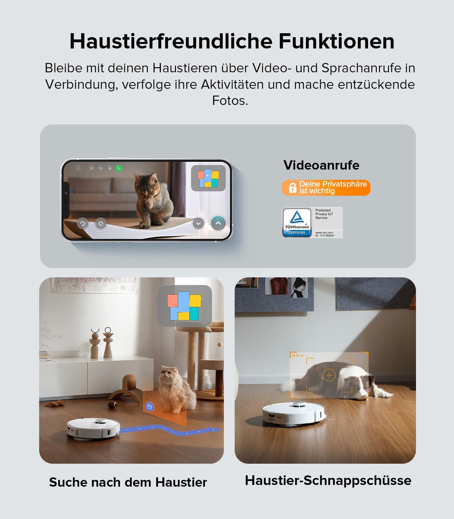 roborock Qrevo Edge Robot Vacuum Cleaner with Mop Function, Edge Cleaning, Heatable Mop, 75°C Hot Water