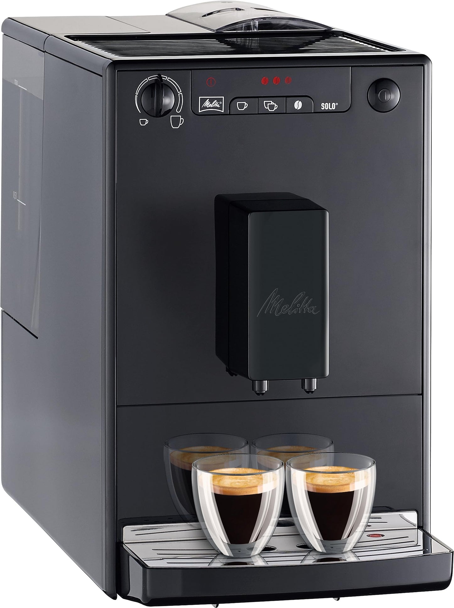 Melitta kaffeemaschine Caffeo Solo E950 slim fully automatic coffee machine with pre-brewing function 15 bar LED display height-adjustable coffee Christmas gift