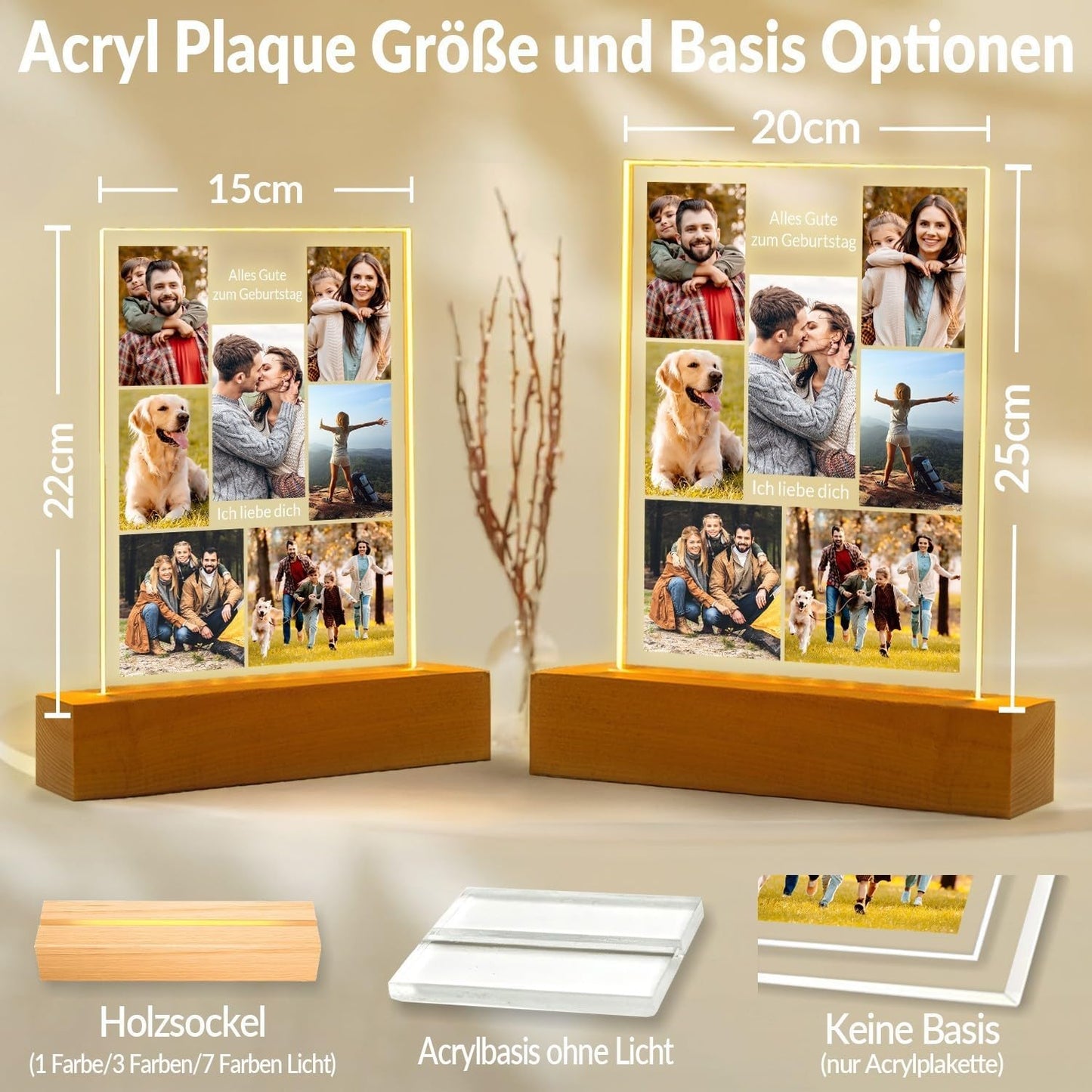 Personalisierte Geschenke für Freundin, Personalisierte Bilderrahmen mit Foto, Personalisierter Bilderrahmen mit Bild