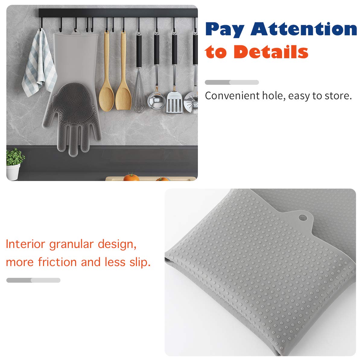 Haustier Fellpflege Handschuhe, Silikon Bürsten Handschuhe