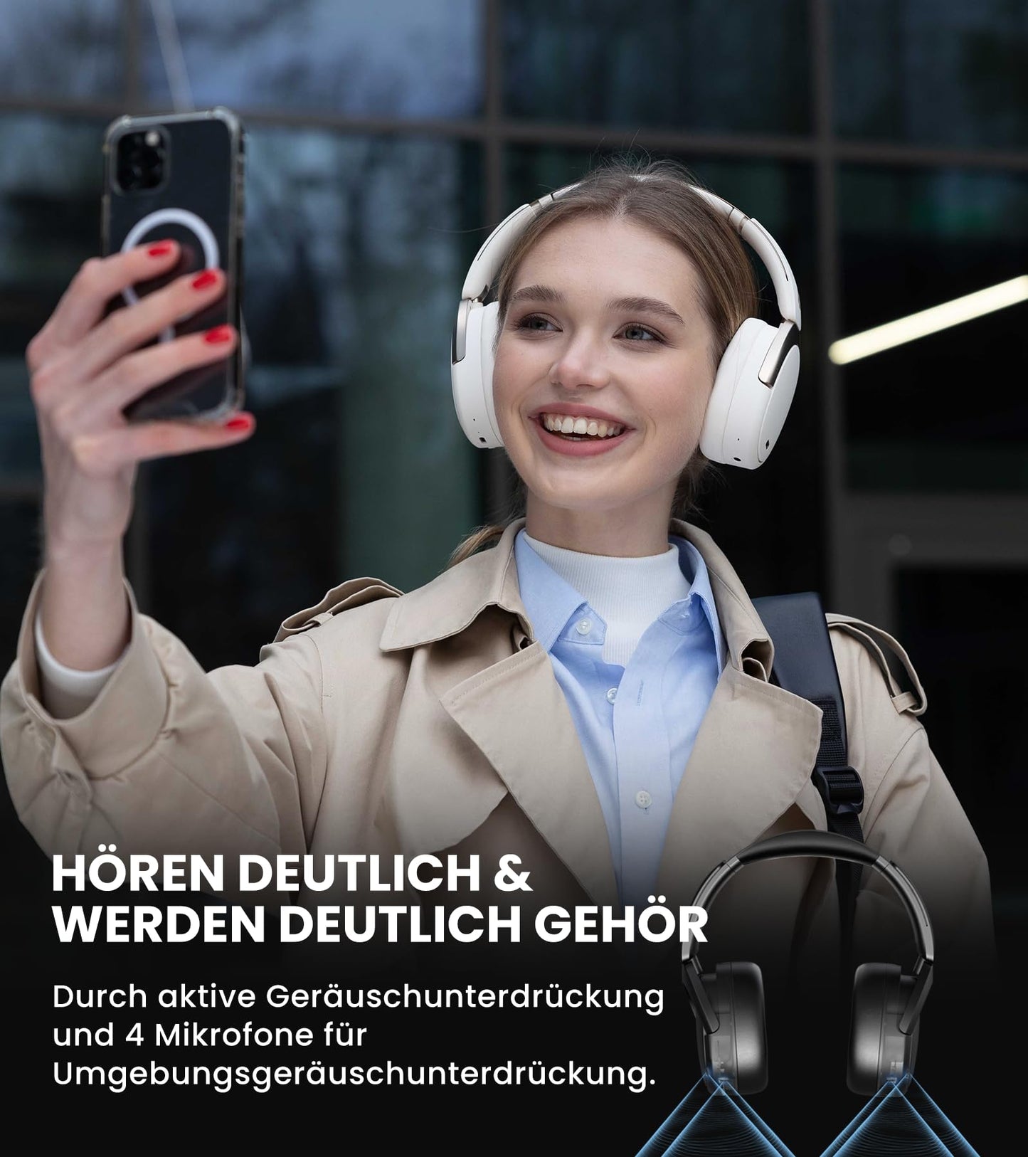 Hybrid Active Noise Cancelling Kopfhörer mit Hi-Res Audio und Custom EQ Bluetooth