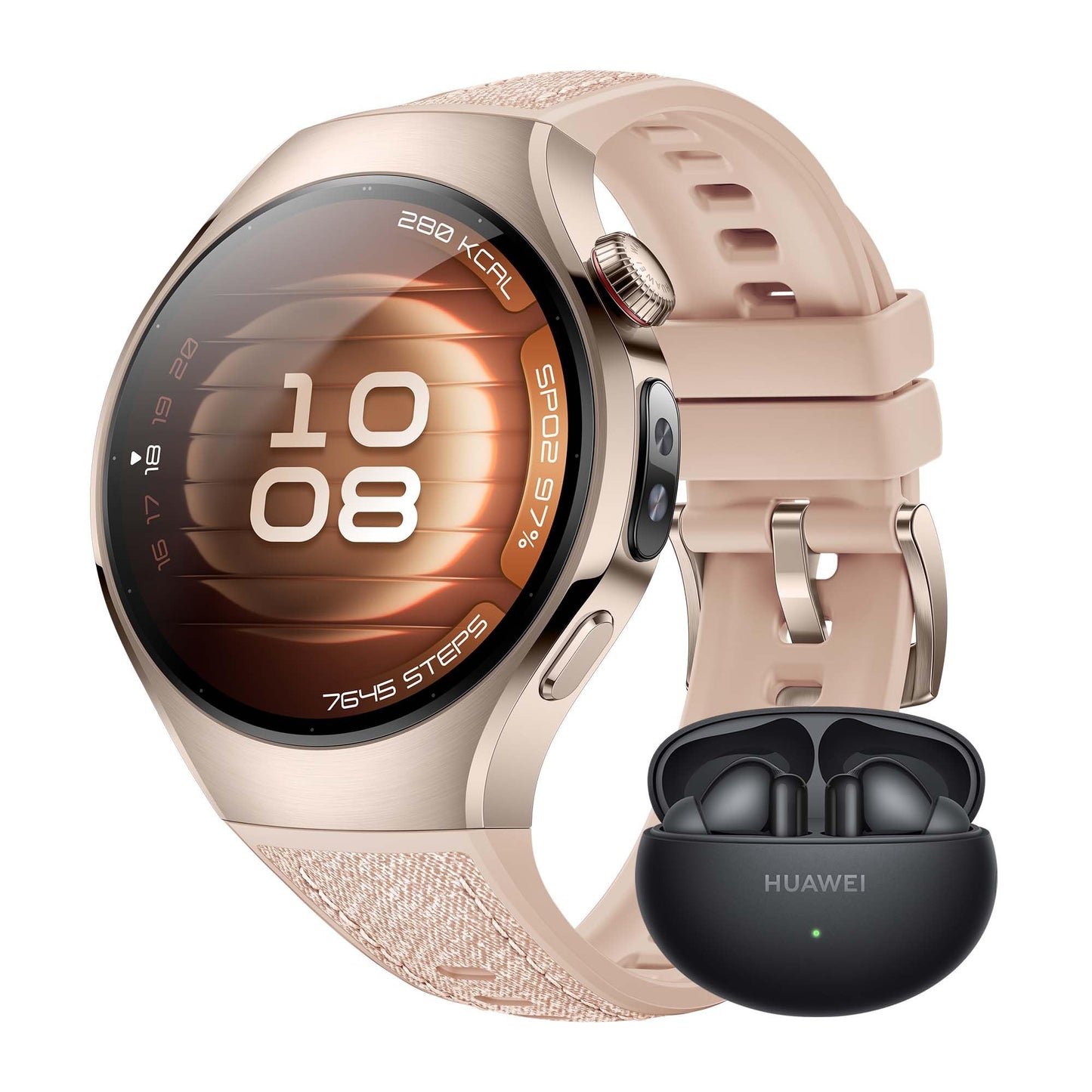 HUAWEI Watch 5 Smartwatch Men Women, Health Glance, 5ATM Waterproof, GPS, SpO2 at Fingertip, Compatible with Android™ & iOS, Sapphire Glass, 42 mm, White