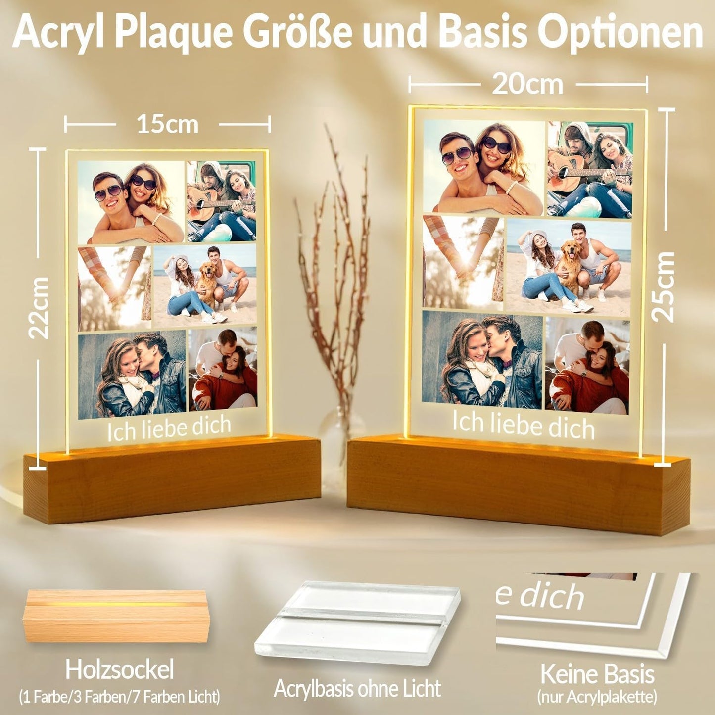 Personalisierte Geschenke für Freundin, Personalisierte Bilderrahmen mit Foto, Personalisierter Bilderrahmen mit Bild