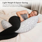 Nursing Pillow, Versatile Plus Size Positioning Pillow, Pregnancy Pillow for Baby and Adults, Side Sleeper Pillow with Washable
