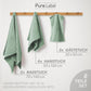 Pure Label 6-Piece Hand Towel Set with Hanging Loops Made of 100% Cotton, Absorbent and Soft, 2 x Bath Towels (70 x 140 cm), 2 x Hand Towels (50 x 100 cm), 2 x Guest Towels (30 x 50 cm),