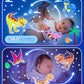 Sternenhimmel Projektor Kinder mit 15 Film, Nachtlicht Baby,Bluetooth,LED Projektor Sternenhimmel Nachttischlampe Kinder