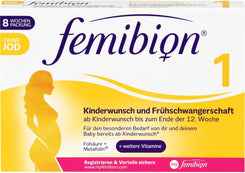 Femibion 1 Pregnancy + Early Pregnant Without Iodine