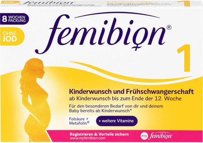Femibion 1 Pregnancy + Early Pregnant Without Iodine