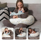 Nursing Pillow, Versatile Plus Size Positioning Pillow, Pregnancy Pillow for Baby and Adults, Side Sleeper Pillow with Washable