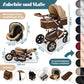 Kesser® Loops 3-in-1 Combination Pram, Complete Set Including Baby Tub & Buggy Sports Seat & Baby Car Seat, Full Rubber Tyres