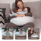 Nursing Pillow, Versatile Plus Size Positioning Pillow, Pregnancy Pillow for Baby and Adults, Side Sleeper Pillow with Washable