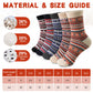Airabc 5 Pairs of Women's Thermal Socks, Warm Winter Socks, Colourful Cosy and Breathable