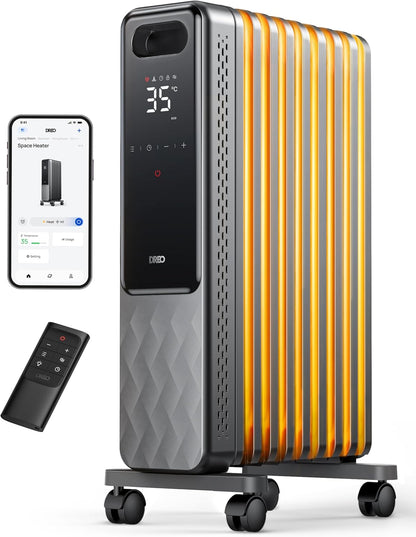 Radiator Heizung Energy Saving mit Thermostat 2000 W, Mobile Electric Heater