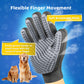Pet Grooming Glove, Gentle Deshedding Brush - Efficient Pet Hair Remover Glove