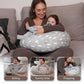 Nursing Pillow, Versatile Plus Size Positioning Pillow, Pregnancy Pillow for Baby and Adults, Side Sleeper Pillow with Washable