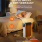 2300W 11 Rippen tragbarer Elektroheizer mit Drehknopfregelung und einstellbarem Thermostat, 3 Heizstufen, Kipp- und Überhitzungsschutz, ultra-leise im Büro & Zuhause