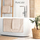 Pure Label 6-Piece Hand Towel Set with Hanging Loops Made of 100% Cotton, Absorbent and Soft, 2 x Bath Towels (70 x 140 cm), 2 x Hand Towels (50 x 100 cm), 2 x Guest Towels (30 x 50 cm),