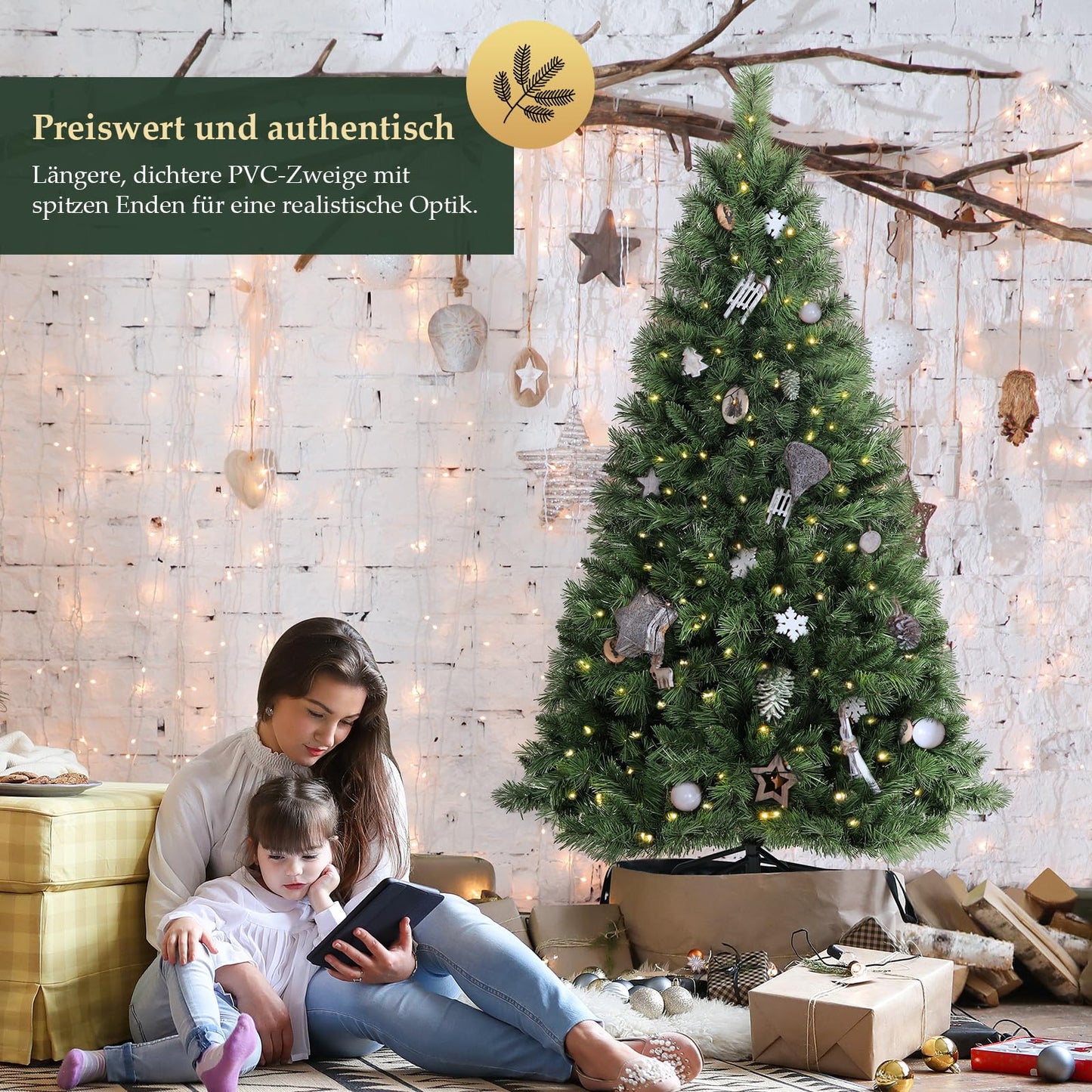 SALCAR Artificial Christmas tree, 60 cm - 270 cm