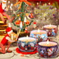 Duftkerze Set,12 Stück Christmas Scented Candle ,Natürliches Sojawachs Kerzen ,Aromatherapie Weihnachtskerzen Aroma für Stressabbau