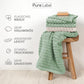 Pure Label 6-Piece Hand Towel Set with Hanging Loops Made of 100% Cotton, Absorbent and Soft, 2 x Bath Towels (70 x 140 cm), 2 x Hand Towels (50 x 100 cm), 2 x Guest Towels (30 x 50 cm),