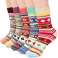 Airabc 5 Pairs of Women's Thermal Socks, Warm Winter Socks, Colourful Cosy and Breathable