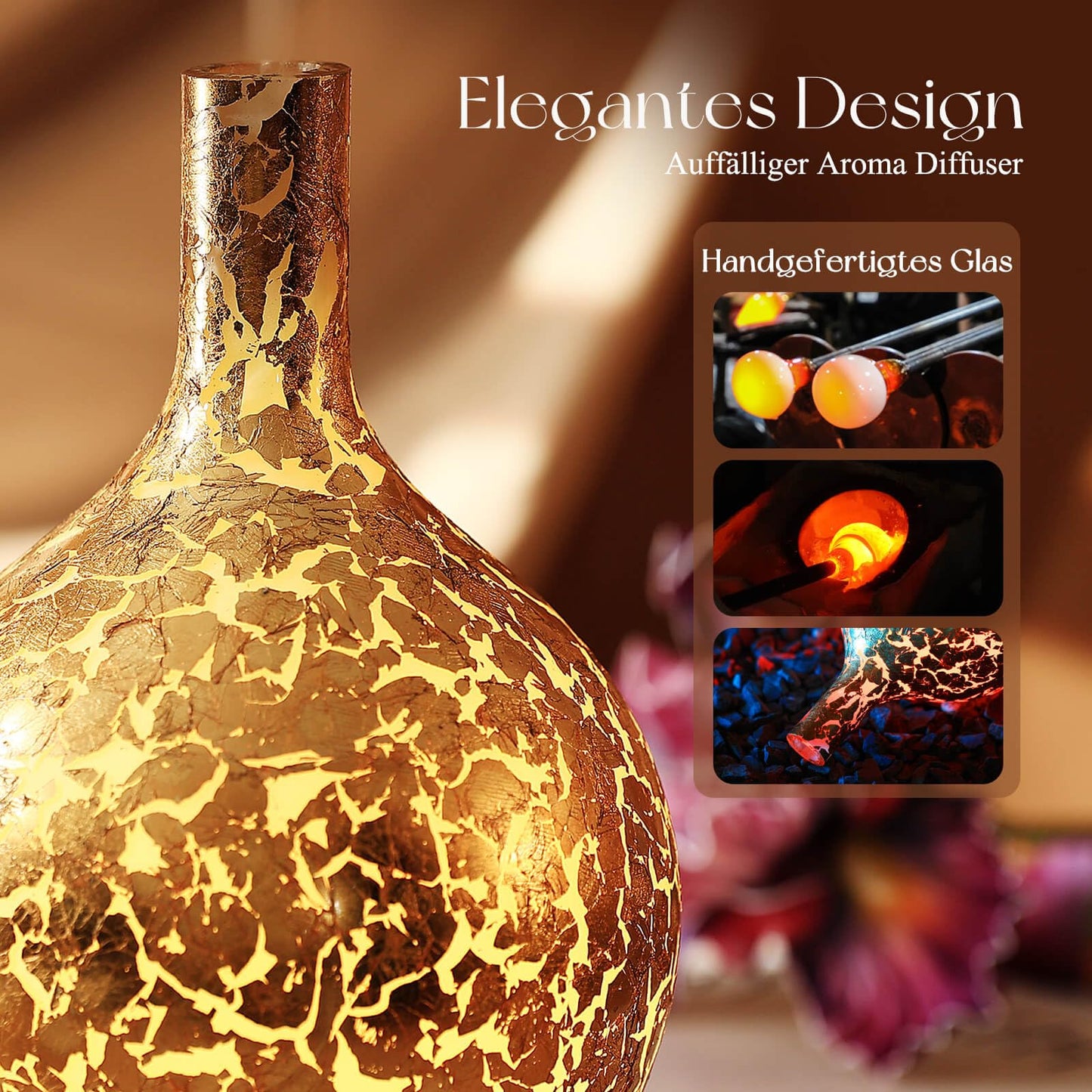 Aroma Diffuser Luftbefeuchter,150ml Luftbefeuchter Ultraschall Leise 7 farbwechselnde LEDs,Diffuser für Ätherische Öle Raumbefeuchter