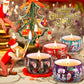 Duftkerze Set,12 Stück Christmas Scented Candle ,Natürliches Sojawachs Kerzen ,Aromatherapie Weihnachtskerzen Aroma für Stressabbau