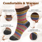 Airabc 5 Pairs of Women's Thermal Socks, Warm Winter Socks, Colourful Cosy and Breathable