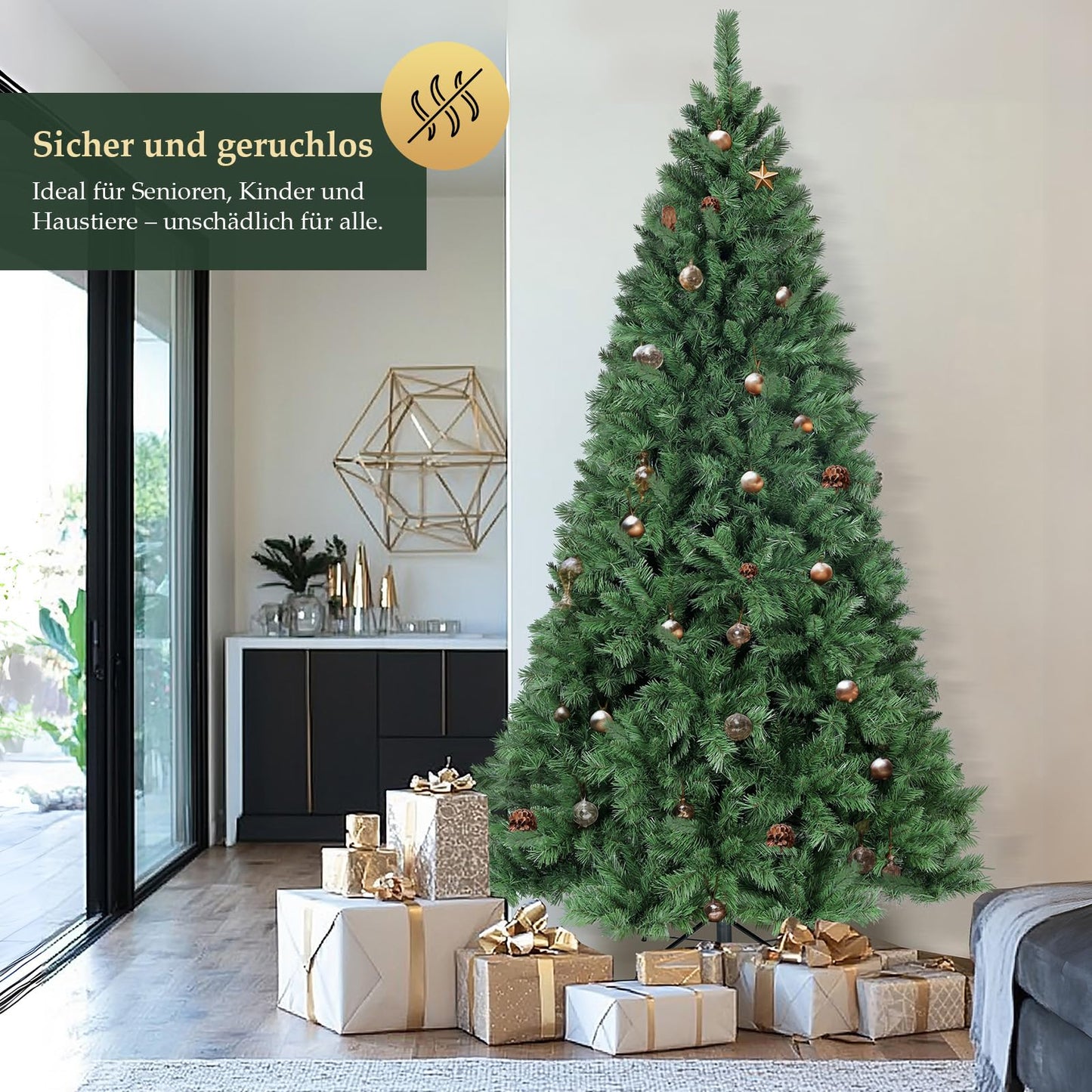 SALCAR Artificial Christmas tree, 60 cm - 270 cm