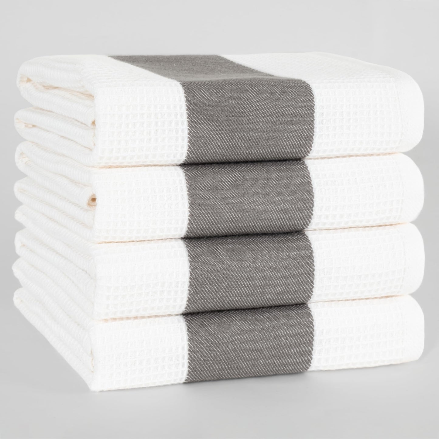 6-Piece Hand Towel Set, 100% Cotton, Soft, Absorbent, Quality Hand Towels Set, 2 Bath Towels 70 x 140 cm, 4 Hand Towels 50 x 100 cm, White