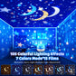 Sternenhimmel Projektor Kinder mit 15 Film, Nachtlicht Baby,Bluetooth,LED Projektor Sternenhimmel Nachttischlampe Kinder