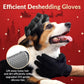 Pet Grooming Glove, Gentle Deshedding Brush - Efficient Pet Hair Remover Glove