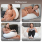 Nursing Pillow, Versatile Plus Size Positioning Pillow, Pregnancy Pillow for Baby and Adults, Side Sleeper Pillow with Washable
