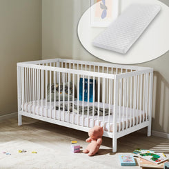 Kids Collective Baby Cot Bed 60x120 | 70x140 cm Height Adjustable
