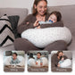 Nursing Pillow, Versatile Plus Size Positioning Pillow, Pregnancy Pillow for Baby and Adults, Side Sleeper Pillow with Washable