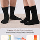 4 Paar Alpaka Socken für Herren Damen, Atmungsative Thermosocken Extra Warm, Dicke Wintersocken mit Alpakawolle