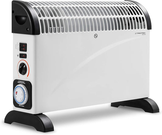 TROTEC Konvektor Heizung TCH 22 E – Heizleistung 750 W / 1250 W / 2000 W – Elektro Heizkörper mit Timer