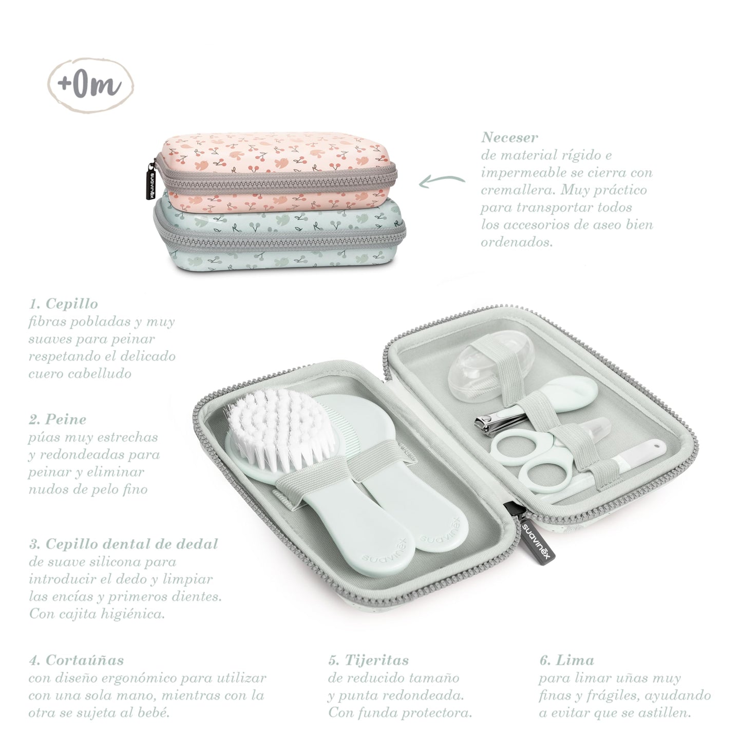 Baby-Pflegeset, komplettes und tragbares Kulturbeutel, Maniküre-Set