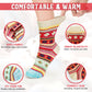 Airabc 5 Pairs of Women's Thermal Socks, Warm Winter Socks, Colourful Cosy and Breathable