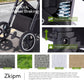 3-in-1 Pram Set with Seat, Baby Bed is Foldable, Adjustable Reclining Position,up to 15 kg, 0-3 Years