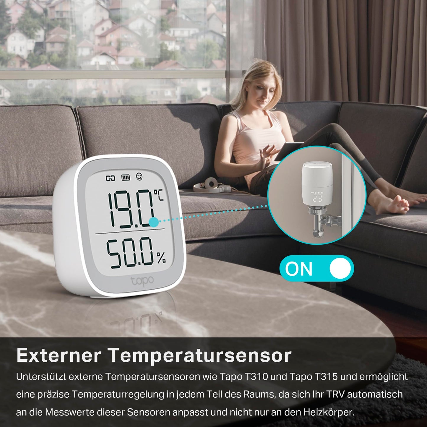 Smart Radiator Thermostat, Accessory Product, Energy Saving, Schedule, Control on the Go via App