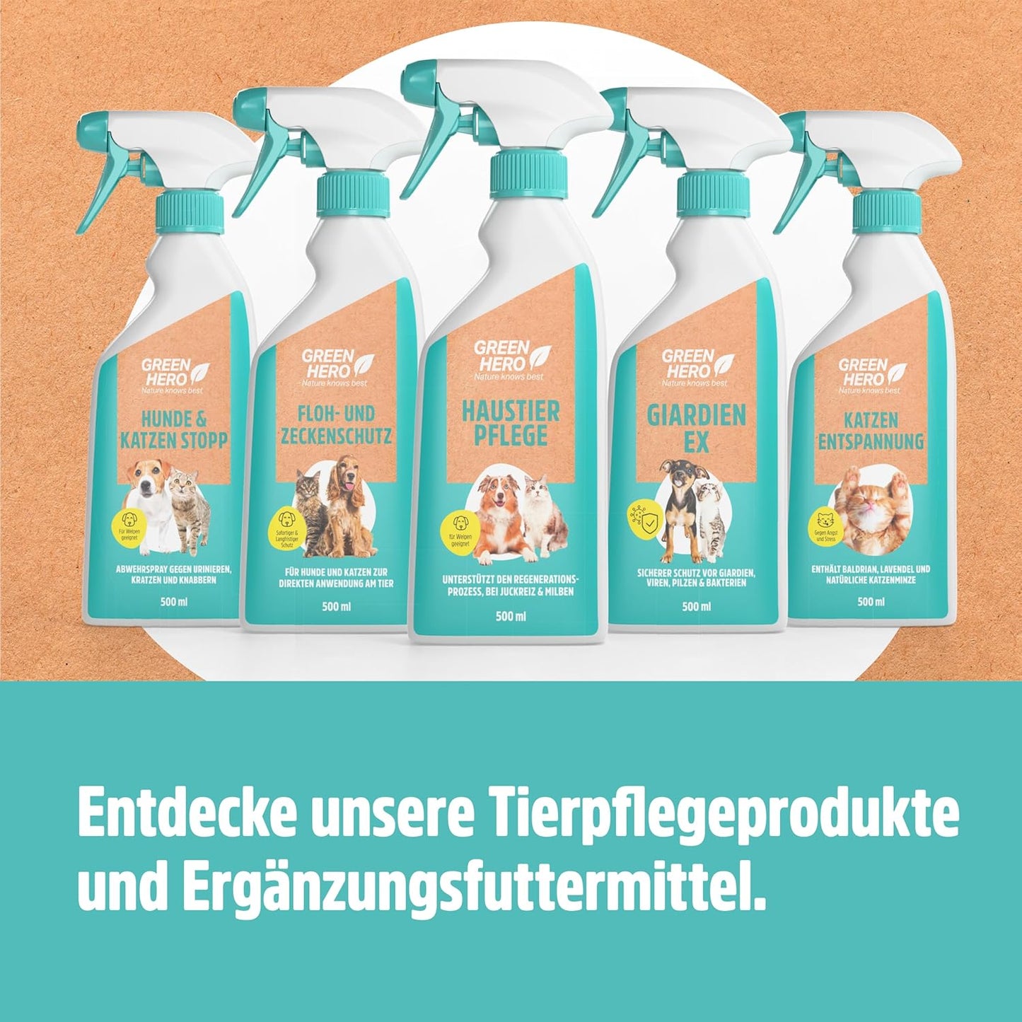 Green Hero Pet Grooming for Dogs and Cats Skin Care for Itching