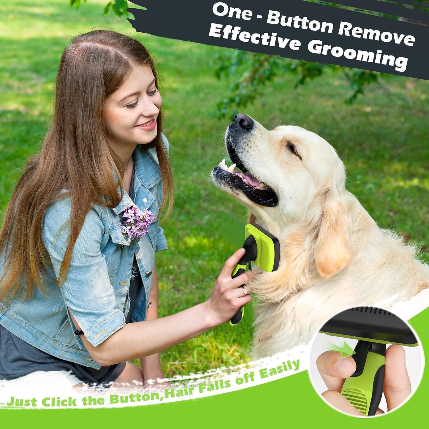 Hundebürste Katzenbürste, Professionelle Haustier Bürsten Selbstreinigende Hundebürste