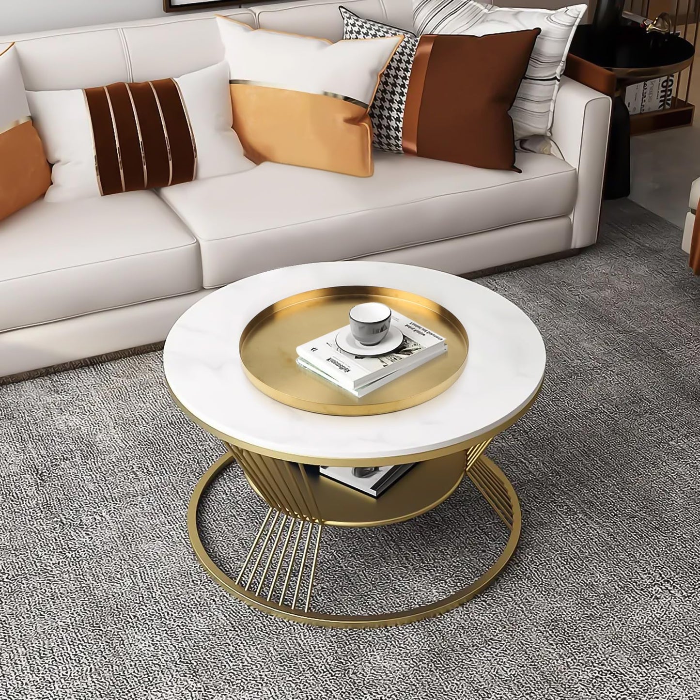 EXLECO 2 Badzimmer Deko Tablett Gold Servierplatte Mini Bad Dekotablett Edelstahl Serviertablett Schmuckschale Kerzentablett Oval Ablageschale für Schmuck Kerzen