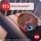 NUK Signature Day & Night Babyschnuller | 0-6 Monate | Leuchtet im Dunkeln | Sterne | 4 Stück